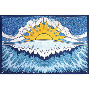 Sun Wave Tapestry by Sunshine Joy